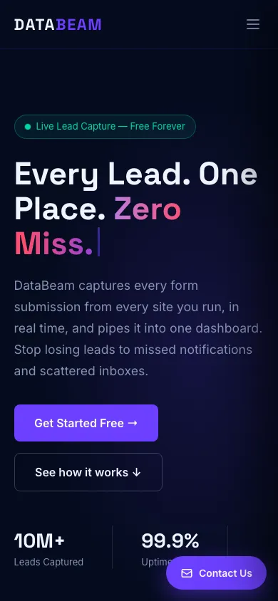DataBeam on mobile